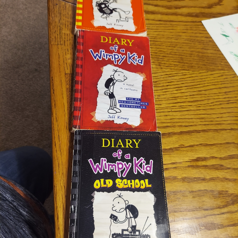Diary of a Wimpy Kid Book Set - Red and Black 3 Books For One Price